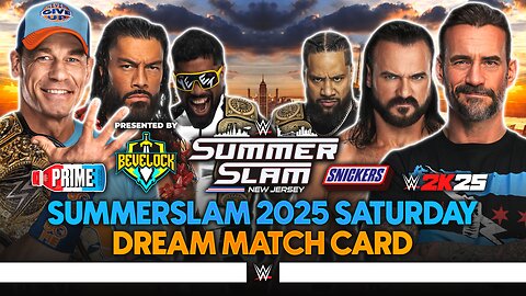 WWE SummerSlam 2025 Saturday - Dream Match Card [v4] | Bevelock