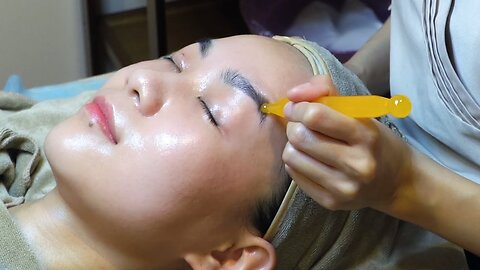 ASMR 중국 고법 얼굴 마사지 + 두피 마사지