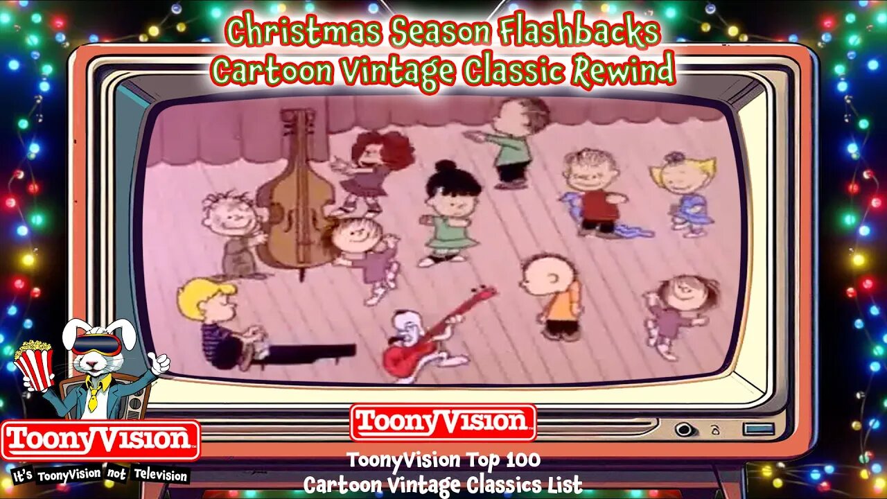 Cartoon Christmas Peanuts Gang Vintage Classics Rewind