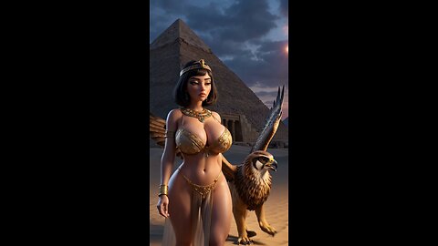 Egyptan/girl/walking/pet/music