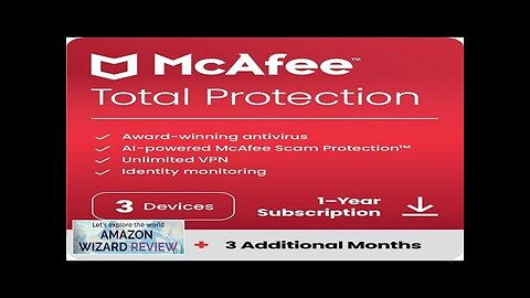 McAfee Total Protection 2024 Ready 3 Devices 15 Month Subscription Review