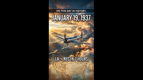 Howard Hughes Flight Record | January 19, 1937 ✈️