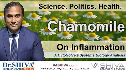 Dr.SHIVA® LIVE: Chamomile on Inflammation @CytoSolve® Systems Analysis