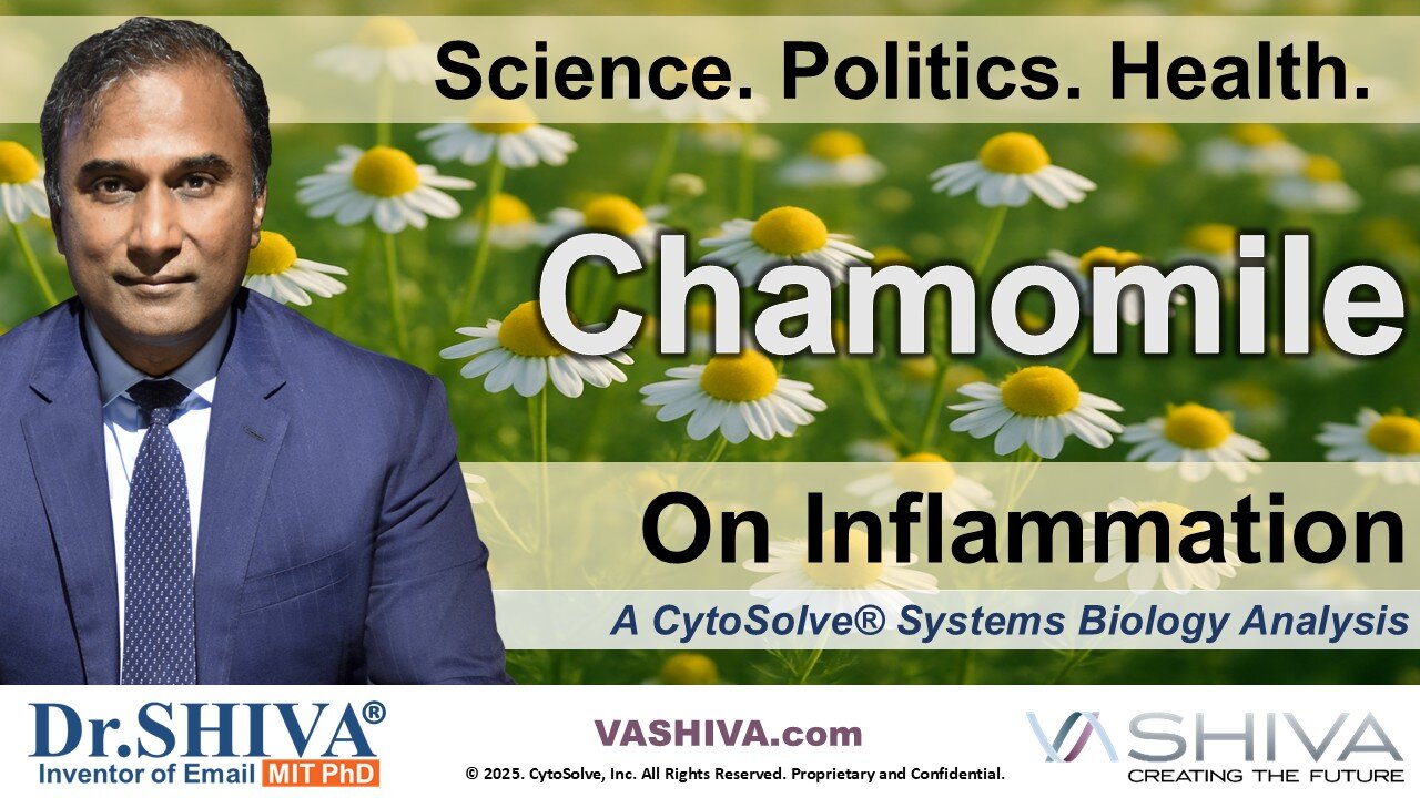 Dr.SHIVA® LIVE: Chamomile on Inflammation @CytoSolve® Systems Analysis