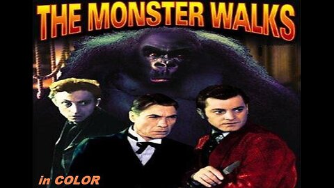 THE MONSTER WALKS 1932 in COLOR Old Dark House Mystery with a Killer Ape FULL MOVIE