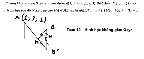 Toán 12: Trong không gian với hệ tọa độ Oxyz,cho ba điểm A(1;-2;2),B(3;1;-1),C(2;2;0) Điểm M có tọa