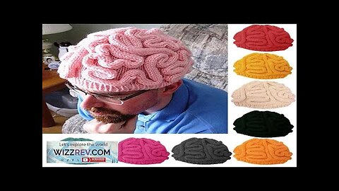 HOT SALES！！！Spoof Horror Brain Knitted Hat Funny Warm Cap Party Headwear Photography Review