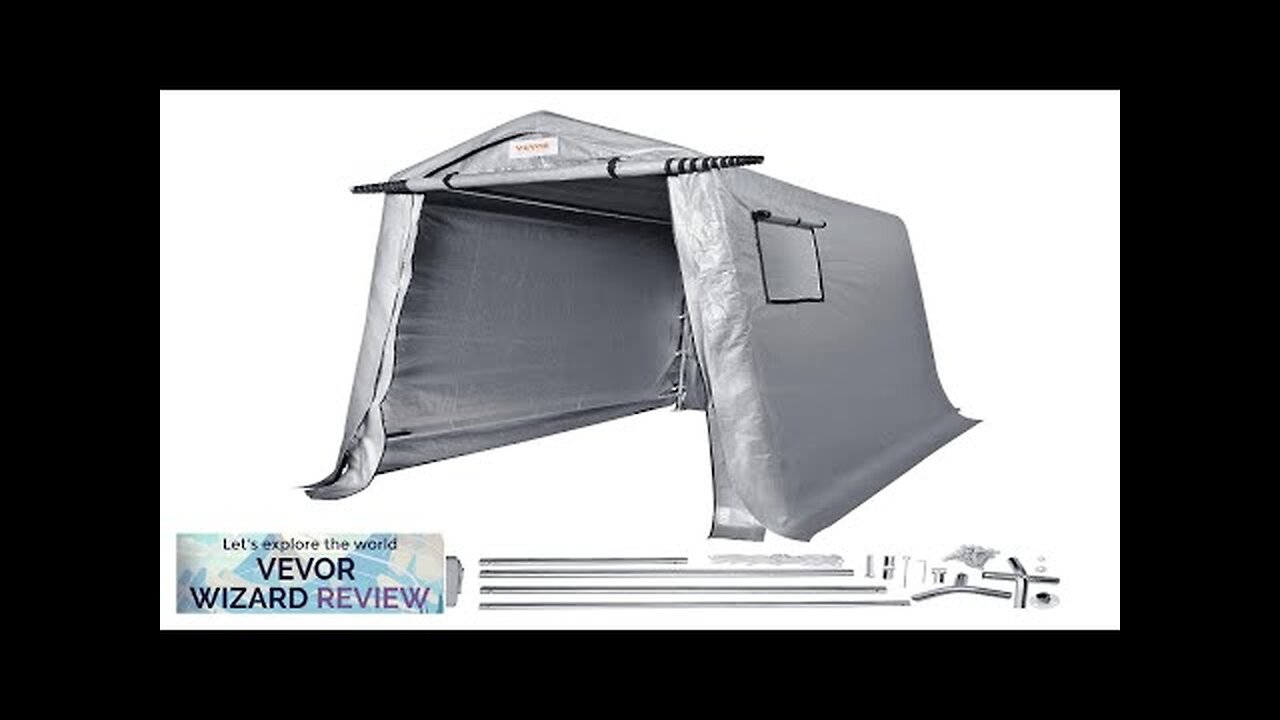 VEVOR Portable Shed Outdoor Storage Shelter 6 x 8 x 7 ft Review