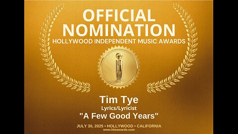 Tim Tye | Music Monday | Sandra 6:30 pm EST