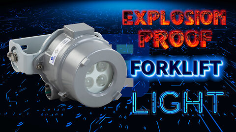 Explosion Proof Blue Forklift LED Warning Light- C1D1-2 - C2D1-2 - Aluminum Housing - 9-60V DC