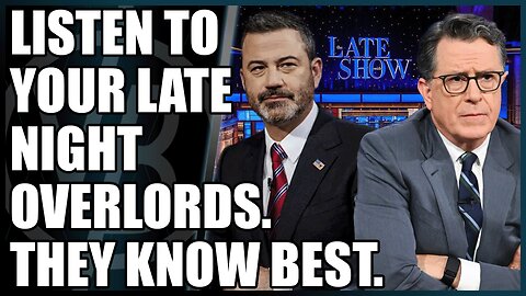 Late Night Hosts Know What's Best. Do Not Resist.