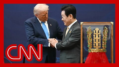 Trump gifted golden crown by South Korea's leader