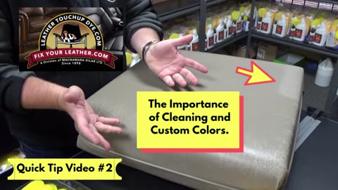 Quick Tip Video #2 Importance of Cleaning the Leather & Custom Colors