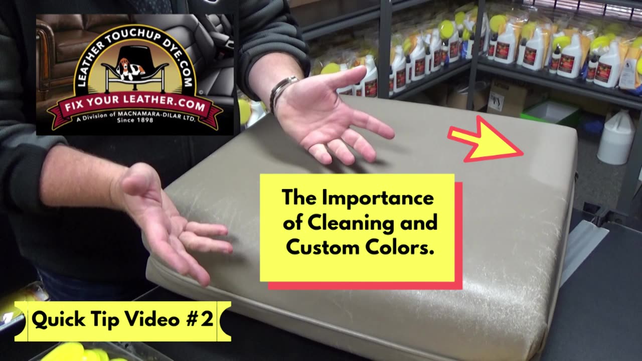 Quick Tip Video #2 Importance of Cleaning the Leather & Custom Colors