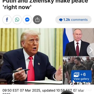 Trump Threatens Tarriffs On Russia For Cease Fire!