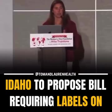 Idaho propose Bill Requiring labels on ALL foods With MRNA