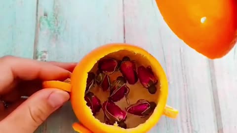 How to make Orange Peel Craft Idea