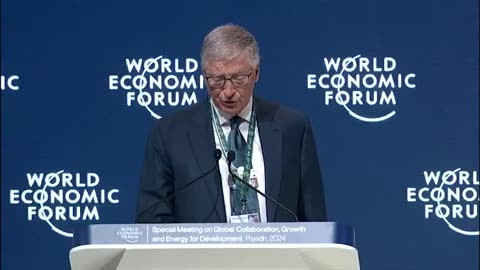 Bill Gates tells the WEF about his mission to save the lives of millions of children using vaccines.