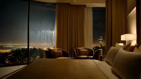 Cozy Window Rain | Relaxation Drift Off to the Sounds of Night Rain on Your Bedroom Asleep in 10 min