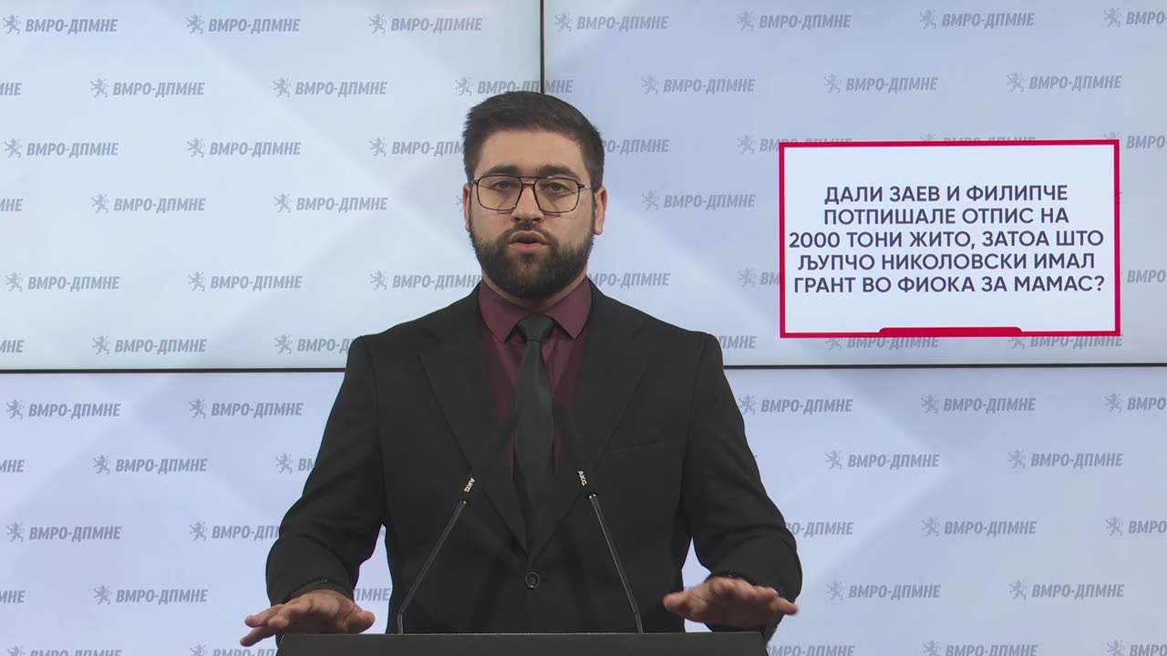 Манасиевски: Дали Заев и Филипче потпишале отпис на 2000 тони жито