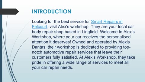 Best service for Smart Repairs in Felcourt