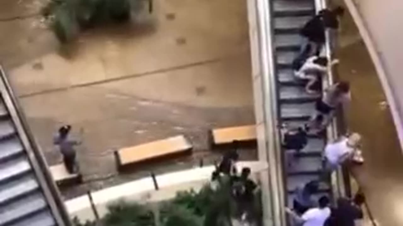 C.C. BONAIRE video PROHIBIDISIMO Censurado centro comercial LLENO antes de la RIADA