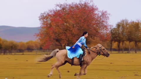 Daily Beauty EP 250 | Stunning Peacock Blue Dress Hypnotic Model Pose 