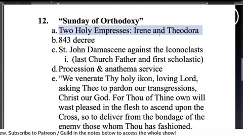 Sunday of Orthodoxy / I Dom. in Quad.