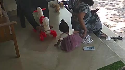 Recorded Fall Makes Adult Siblings Laugh