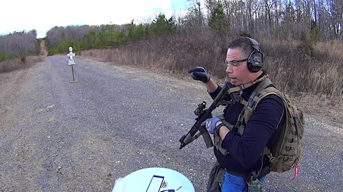 Running the T1C Rifle Standards with a 13.7" AR-15 with an ACOG