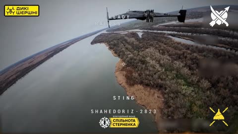 Ukrainian Interceptors Taking Out Russian Drones Over Dnipro River