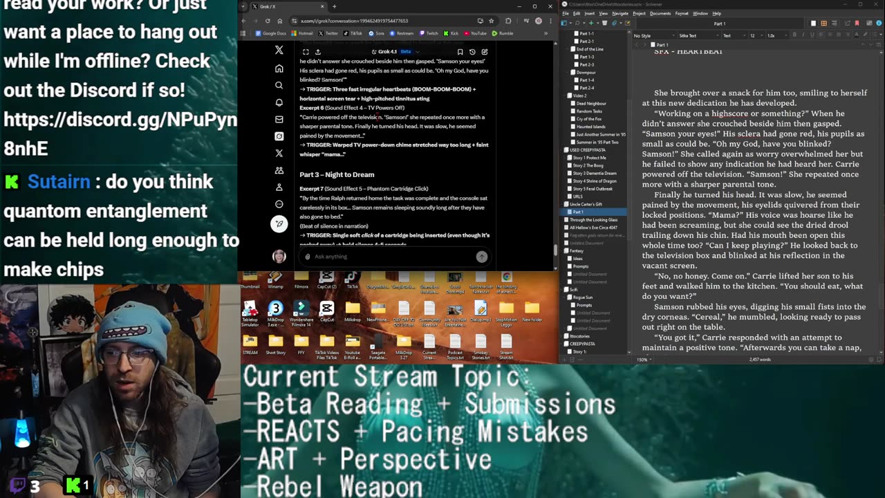 NEW VIDEO RELEASES! BIG DAY! MISTAKES WERE MADE Beta Reading + REACTS + Commentary + Writing: Pacing Mistakes | Drawing: Perspective
