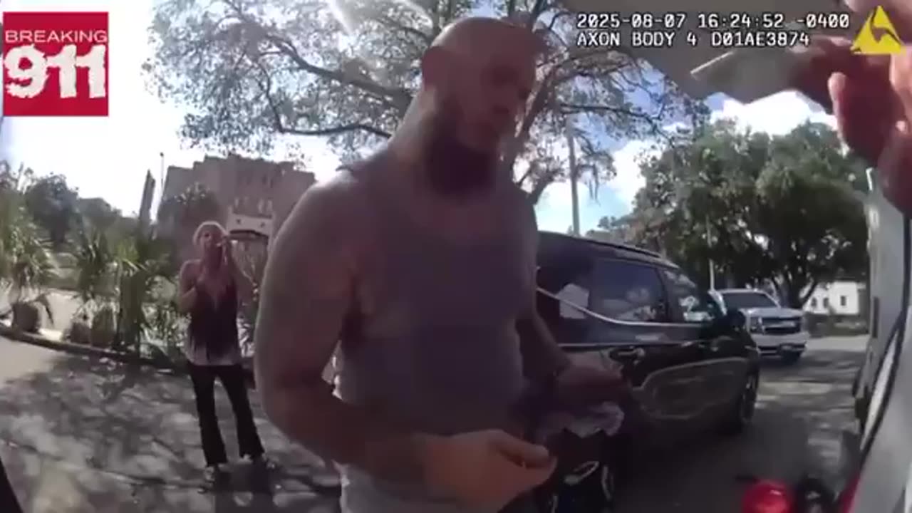 Cop stops man at gunpoint in Tallahassee for "holding a gas pump like a gun." 🤡