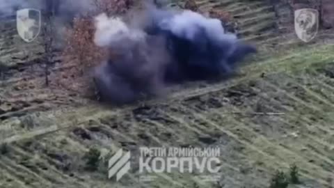 Russian Soldiers Get Some Serious Air From Ukrainian Artillery