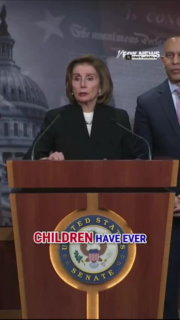 Nancy Pelosi - Trump is the worst president for America’s Children