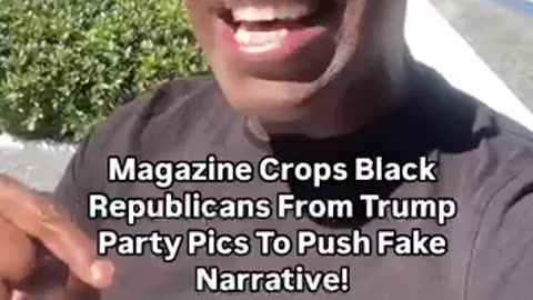 Magazine Crops Black Republicans Out of Trump Party Pictures