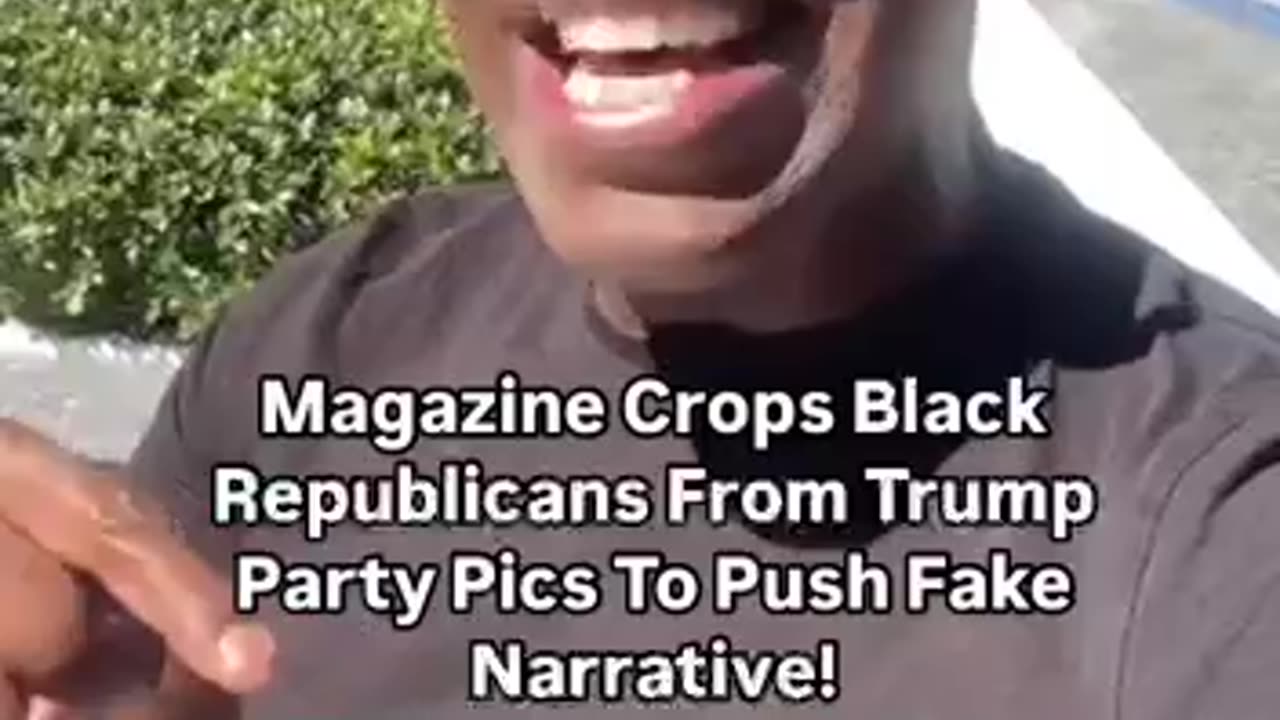Magazine Crops Black Republicans Out of Trump Party Pictures