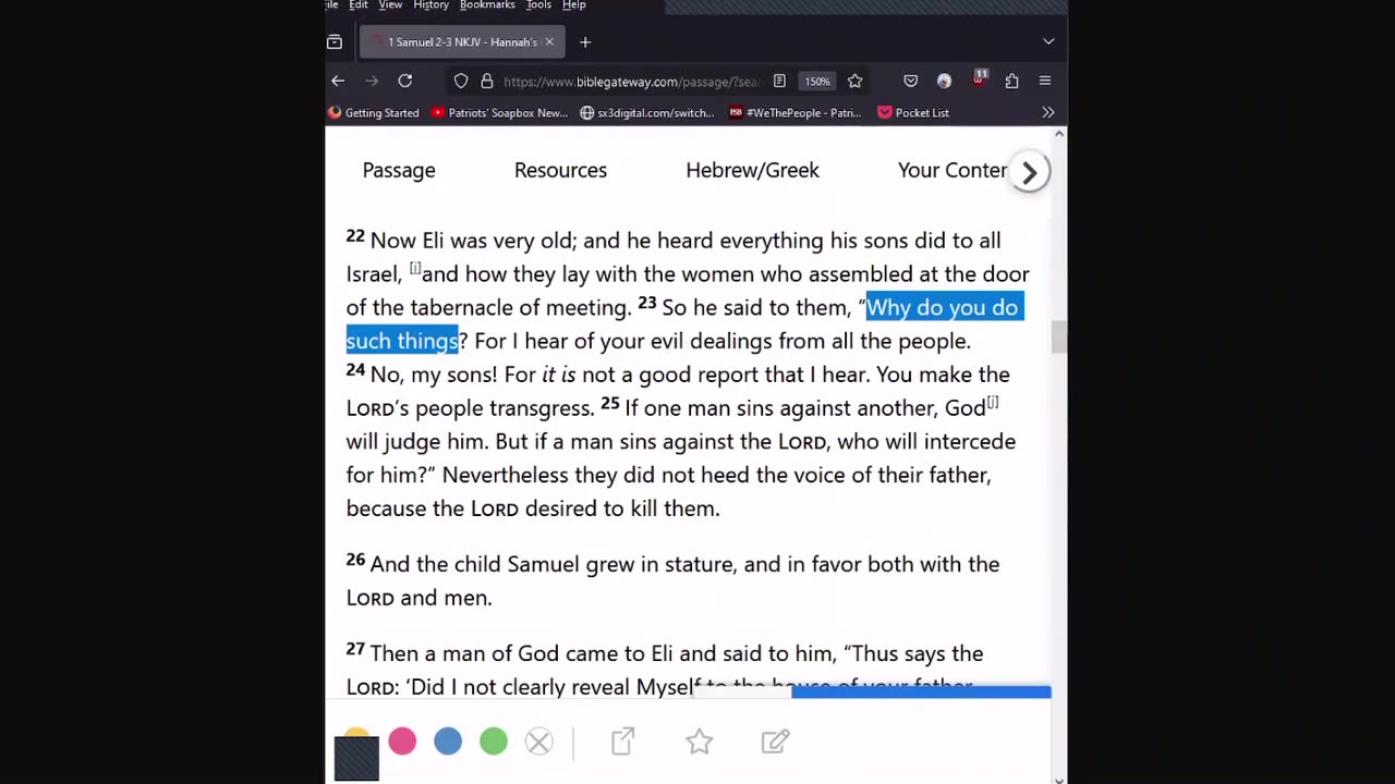 ON A WING AND A PRAYER -- Journey Through The Bible -- 1 Samuel 2-3 01162025