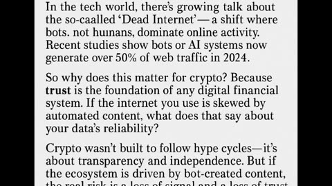 There’s growing talk about the so-called “Dead Internet”