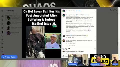 Lavar Ball Has Foot Amputated For Medical Issue