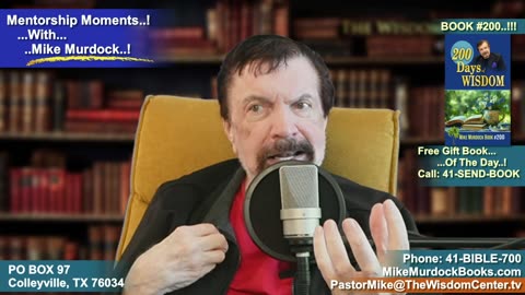 Wed Oct. 15 - Mentorship Moments With Mike Murdock..!!!