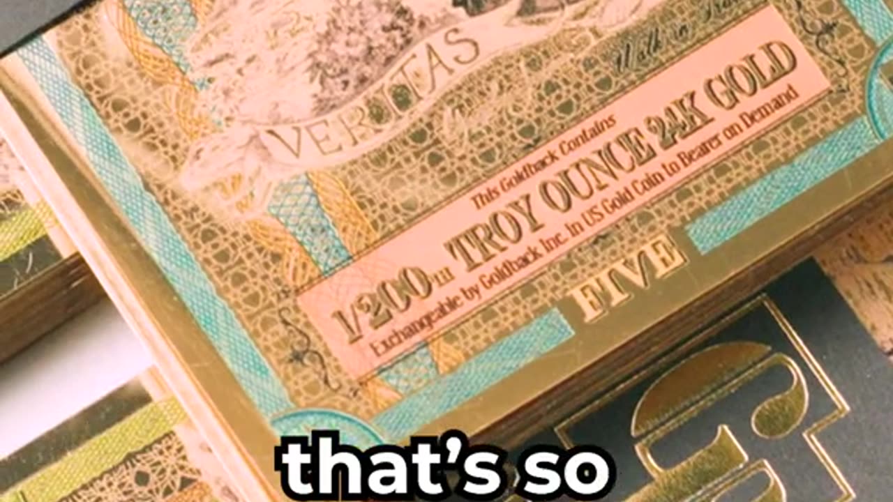 V22 Goldbacks are a great tool for education! Not everyone realize