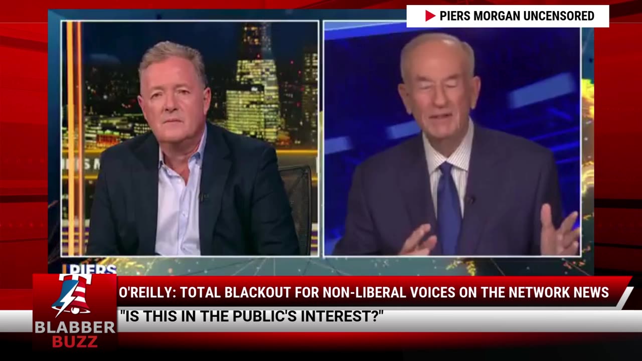 O'Reilly: Total Blackout For Non-Liberal Voices On The Network News