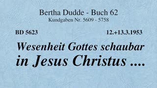 BD 5623 - WESENHEIT GOTTES SCHAUBAR IN JESUS CHRISTUS ....