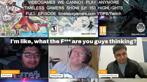 VIDEOGAMES WE CANNOT PLAY ANYMORE | Timeless Gamers Show Ep. 153 Highlights