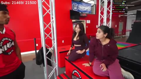 Sara Saffari and Cinna Attempt Crazy American Ninja Warrior Obstacles