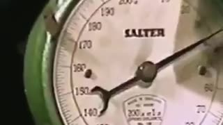 Professor Eric Laithwaite shows what happens when a very heavy wheel (20 kg)