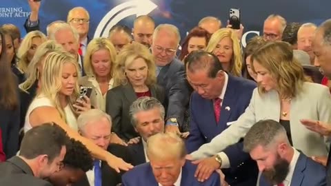 Donald Trump gets prayer