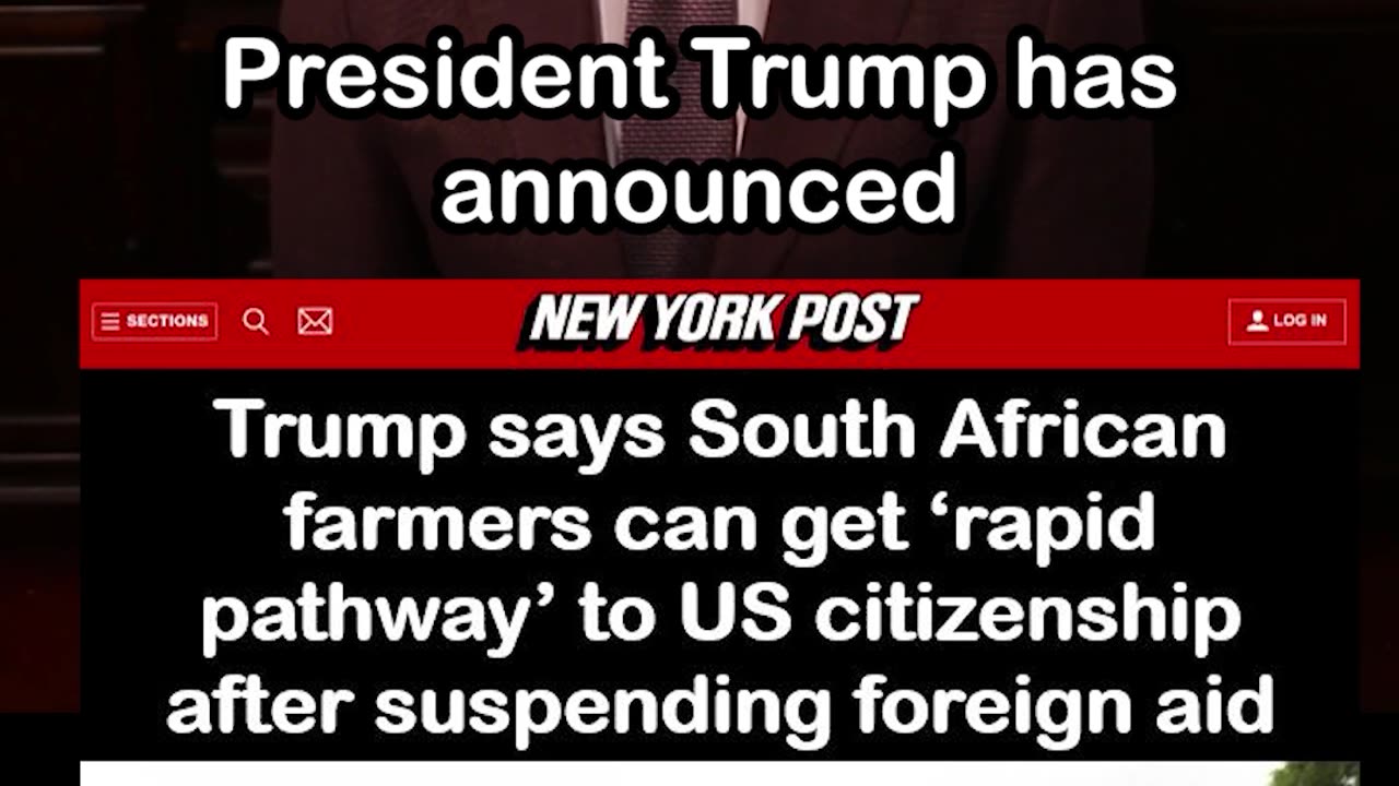 Trump: South African farmers can get rapid pathway to US citizenship after suspending foreign aid