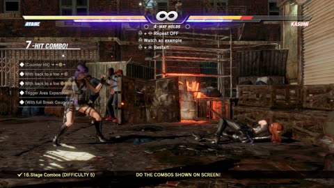 DOA6 Ayane Combo Challenge